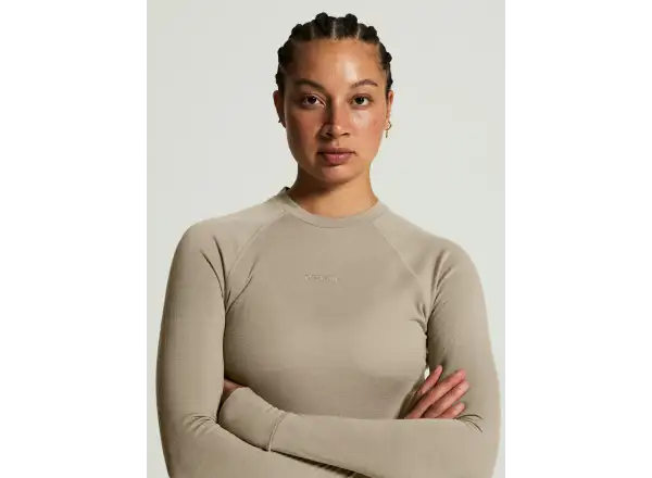CRAFT Wool Comfort RN LS Damen T-Shirt Beige