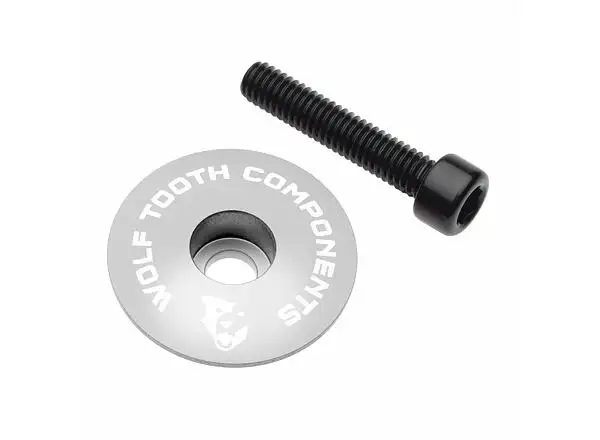 Wolf Tooth Ultralight Steuersatzkappe Silber