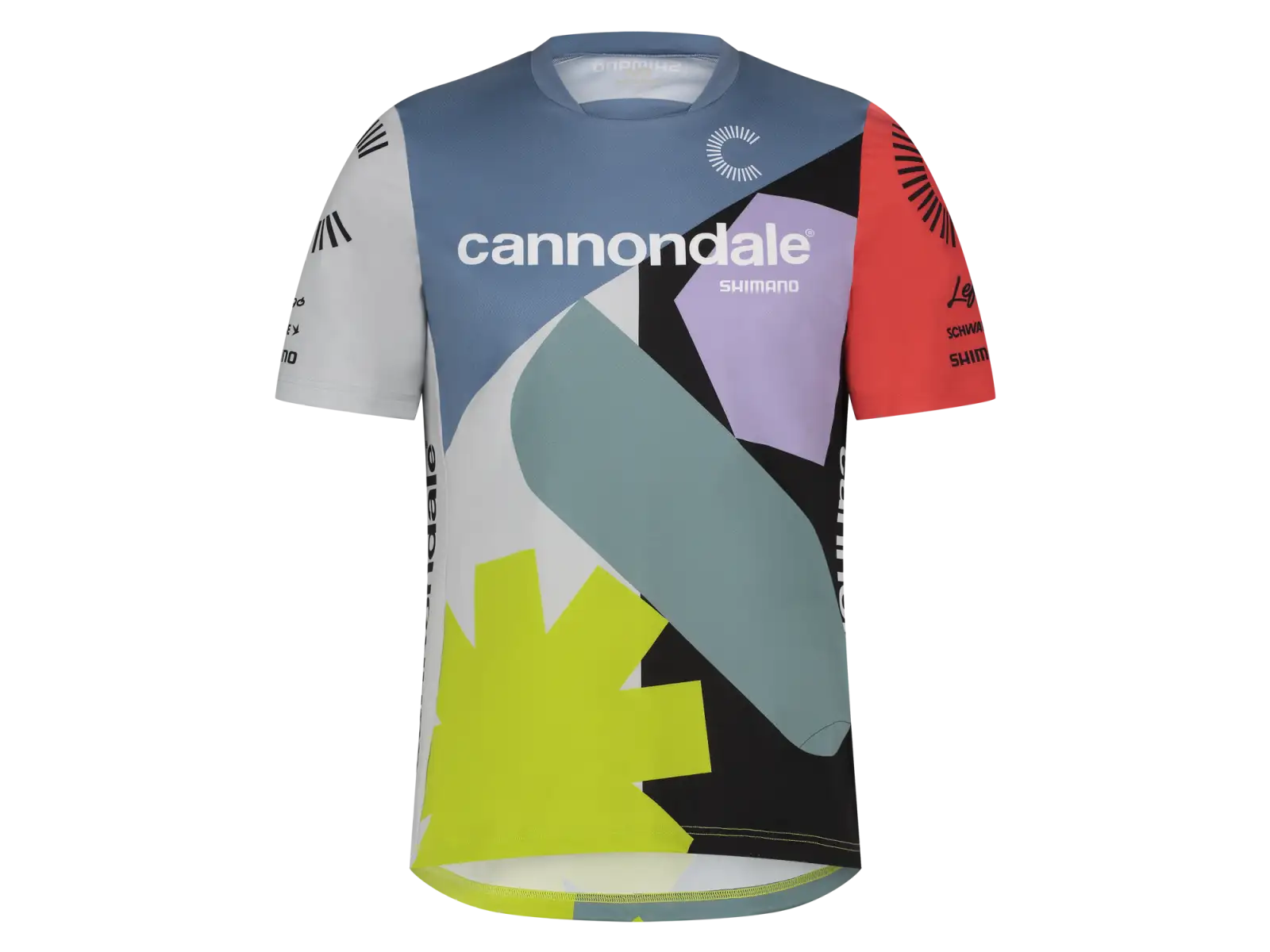 Cannondale CFR Replica Herren MTB-Trikot Kurze Ärmel Blau/Gelb