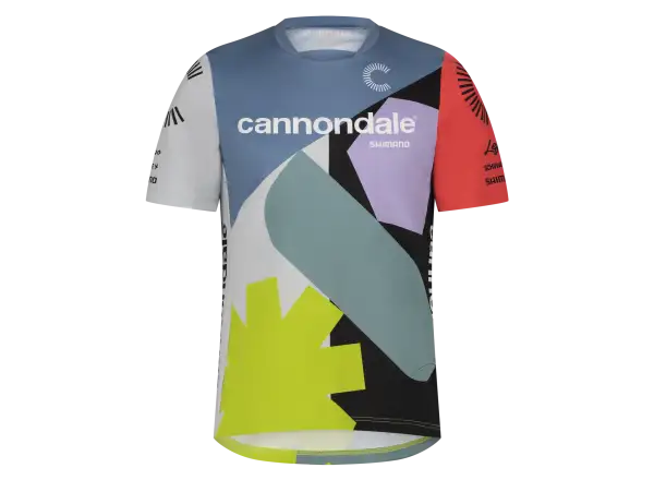 Cannondale CFR Replica Herren MTB-Trikot Kurze Ärmel Blau/Gelb