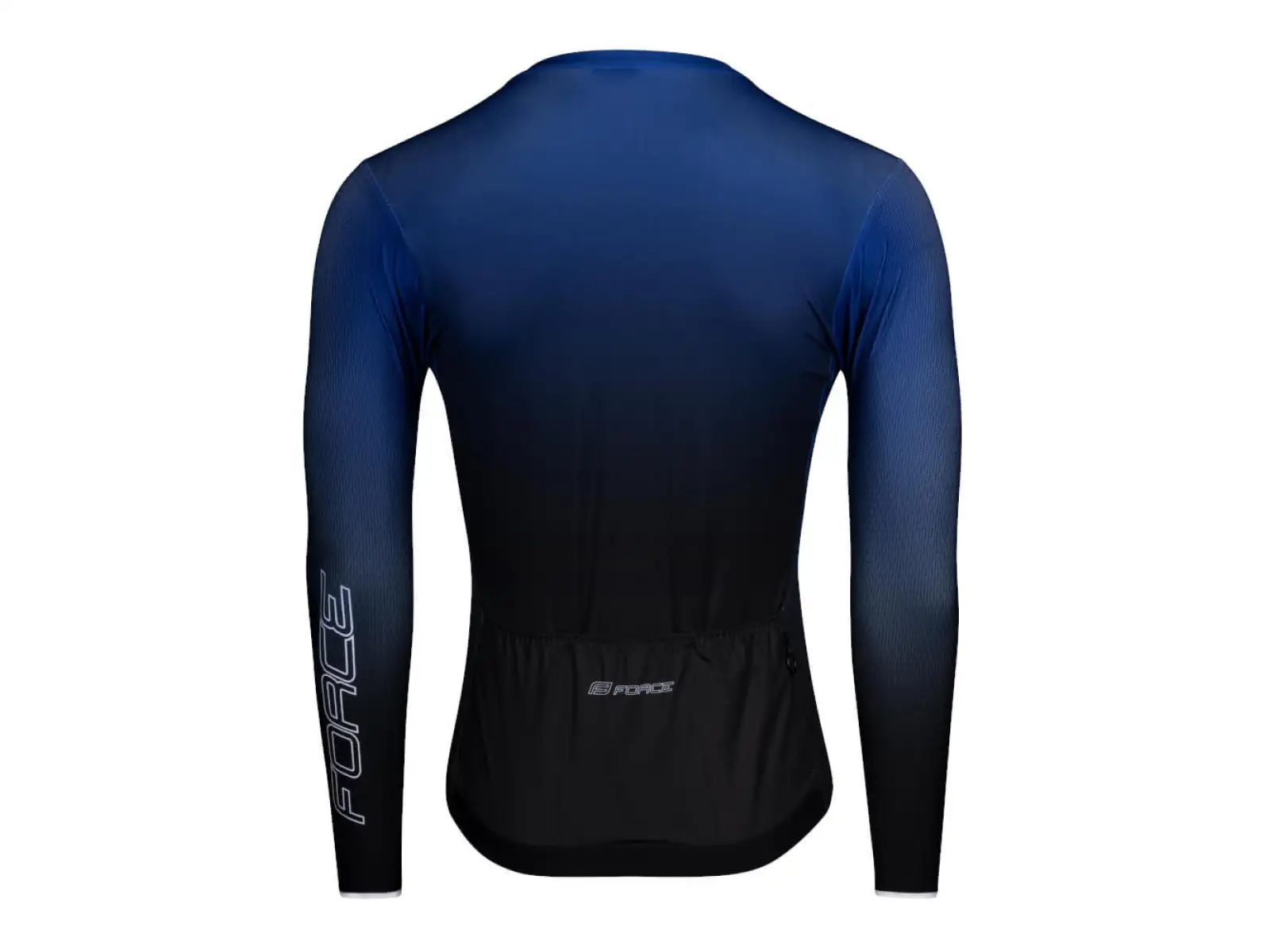 Force Smooth Herren Langarmtrikot Blau/Schwarz