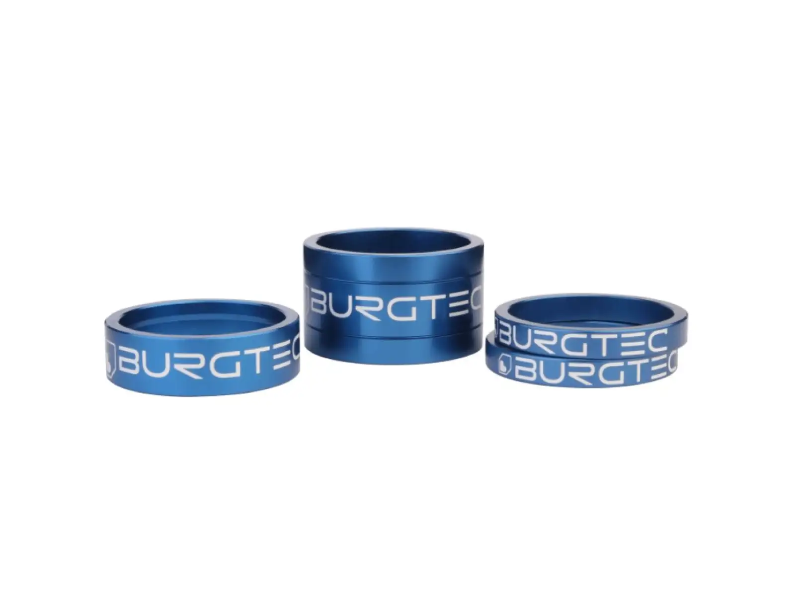 Burgtec Spacer Kit Distanzscheiben-Set 5/5/10/20 mm blau