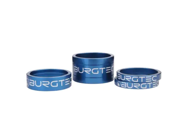 Burgtec Spacer Kit Distanzscheiben-Set 5/5/10/20 mm blau