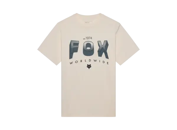 Fox Block 195 Orig Herren T-Shirt Kurzarm Off White