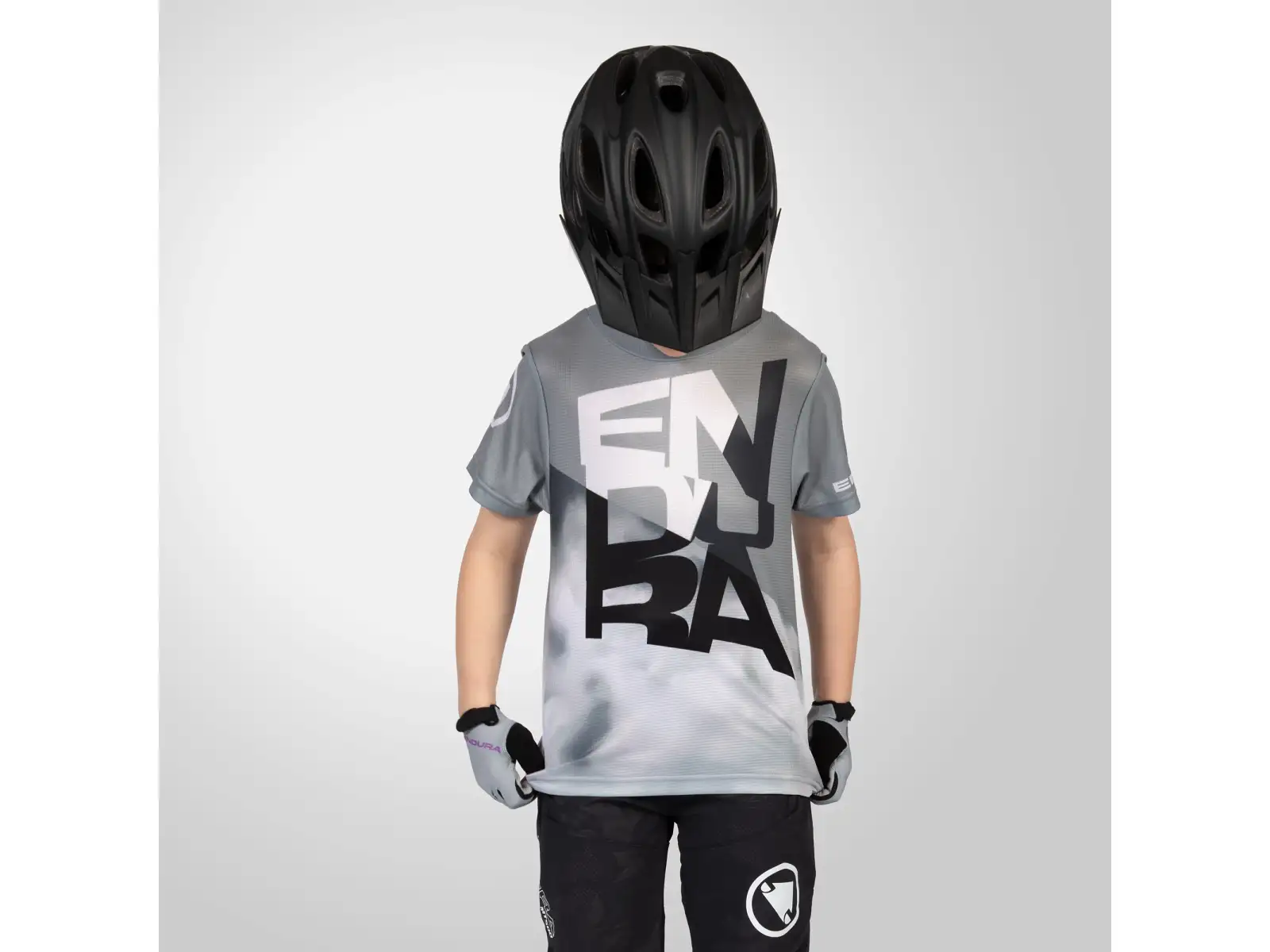 Endura SingleTrack Core Kindertrikot kurzarm Grau