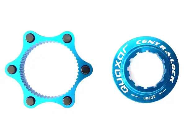Quaxar Adapter CL-6 für 6-Loch-Nabenachse 9 mm blau
