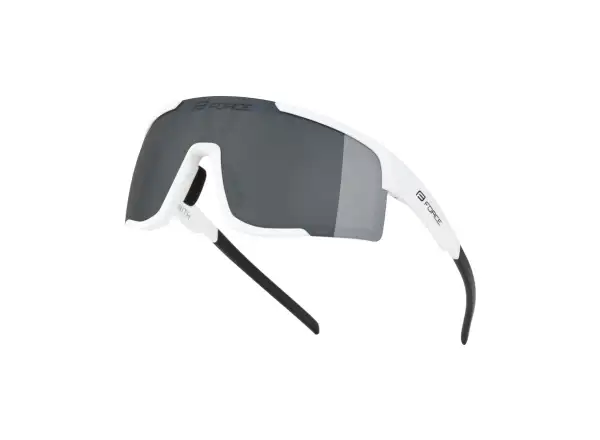 Force Zenith Fahrradbrille weiß/schwarz verspiegeltes Glas