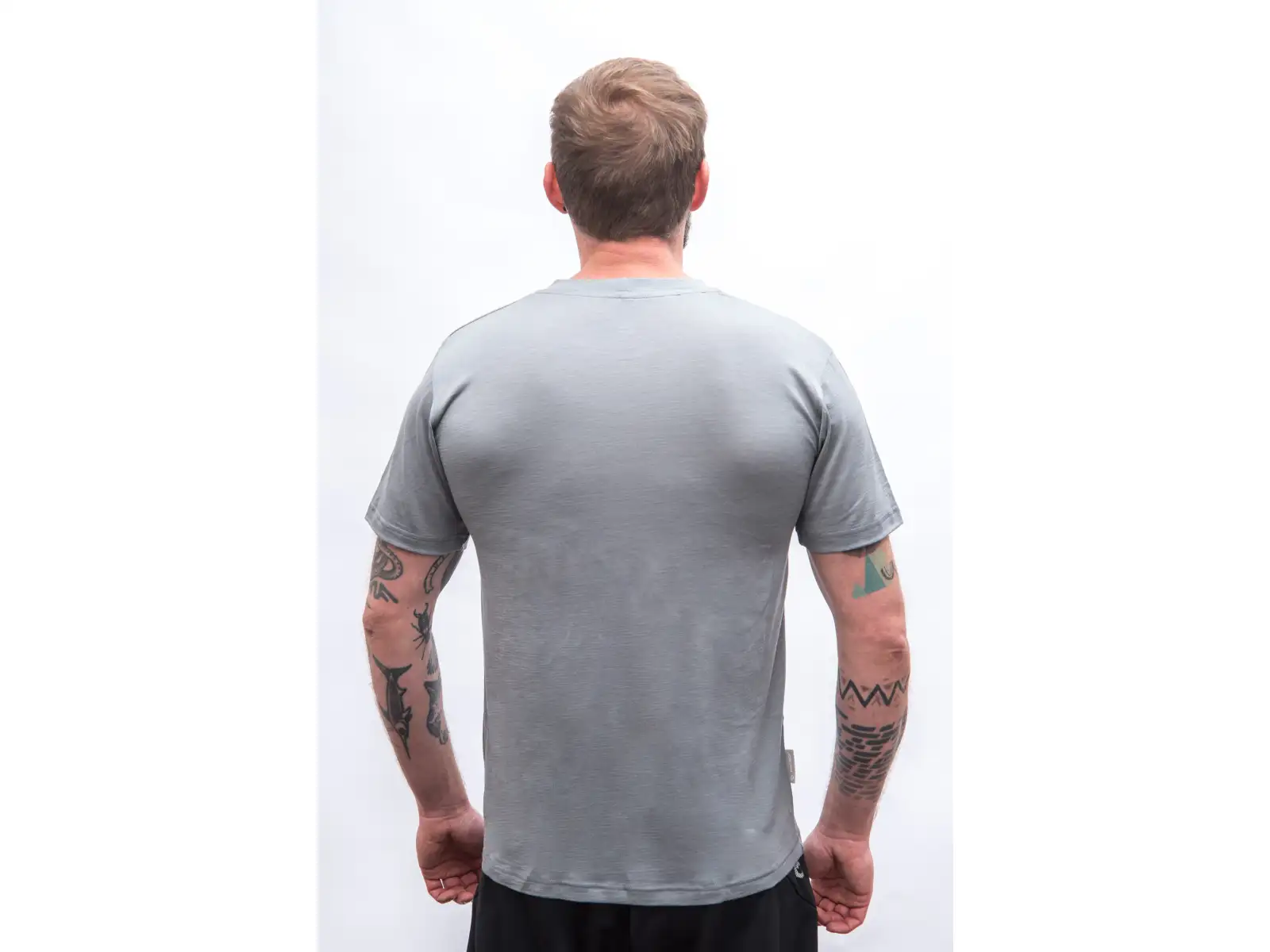 Sensor Merino Active Mountains Herren T-Shirt Kurzarm grau