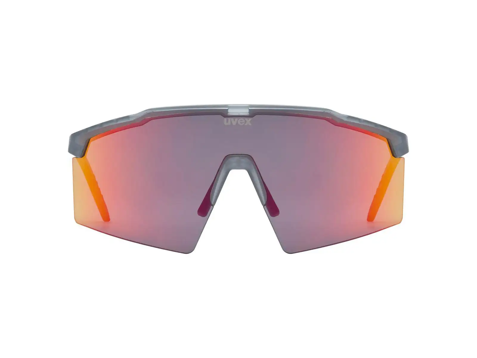 Uvex Flowline Sonnenbrille Smoke Matt/Mirror Red