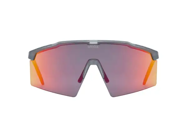 Uvex Flowline Sonnenbrille Smoke Matt/Mirror Red