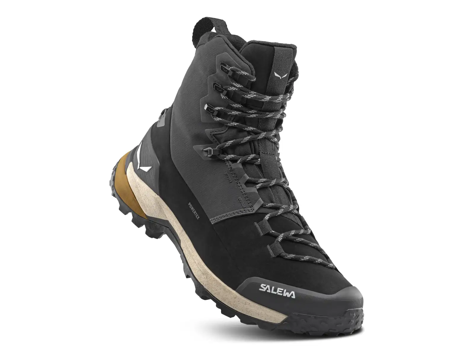 Salewa Puez Winter Mid PTX Herrenschuhe Schwarz / Schwarz