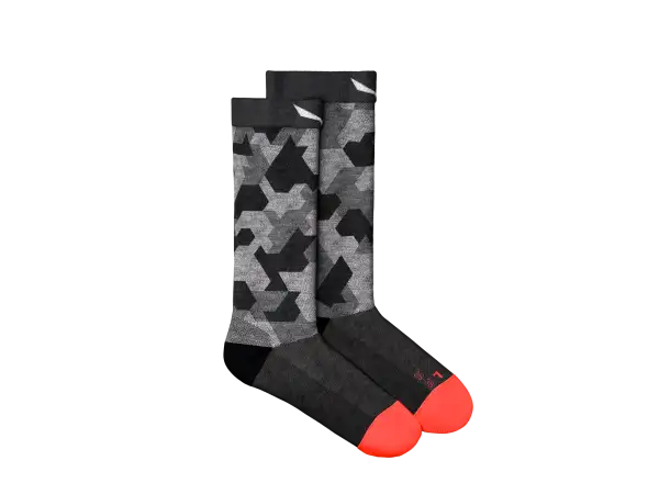 Salewa Pedroc Camo Merino Crew Damensocken Black Out