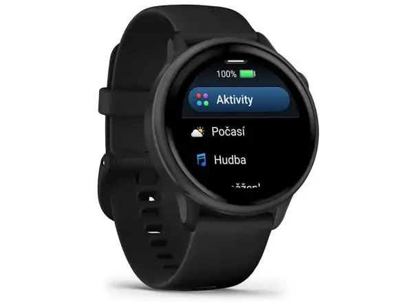Garmin vívoactive 6 Smartwatch Slate Silikonarmband schwarz