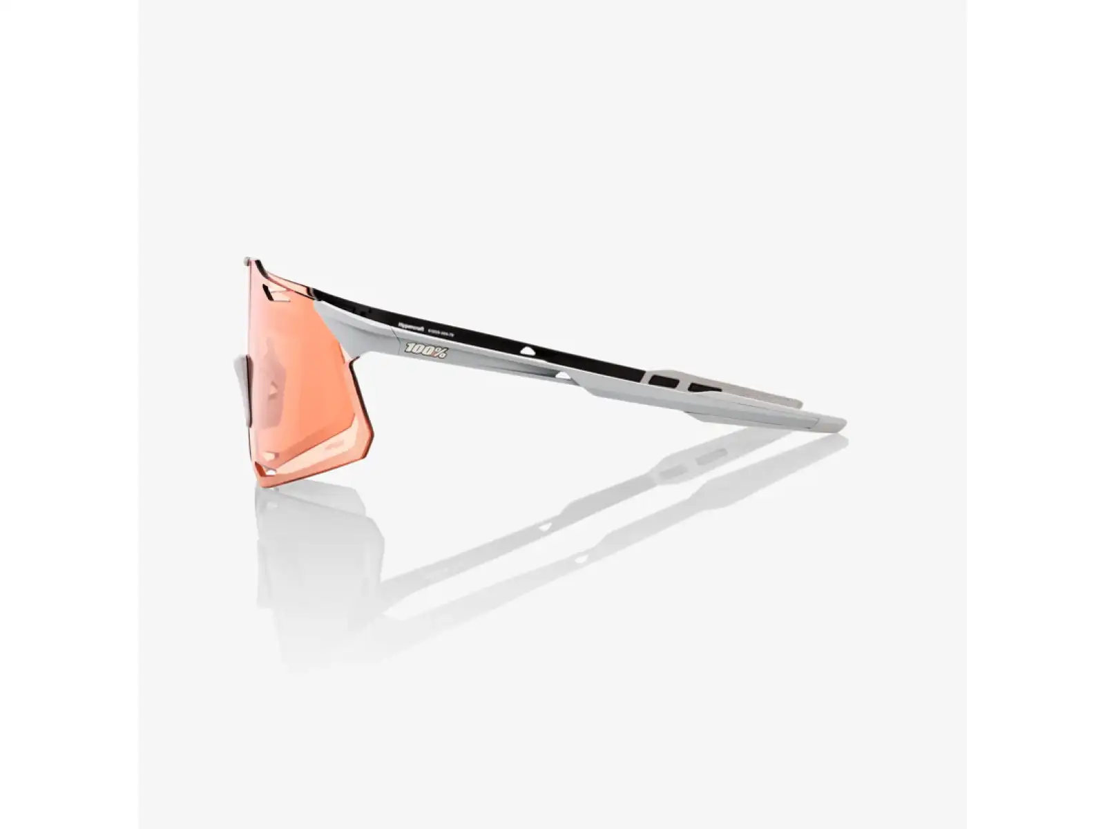 100% Hypercraft Brille Matte Stone Grey/HiPER Coral