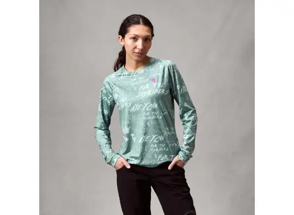 Endura SingleTrack Damen-Trikot Langarm Sage Green
