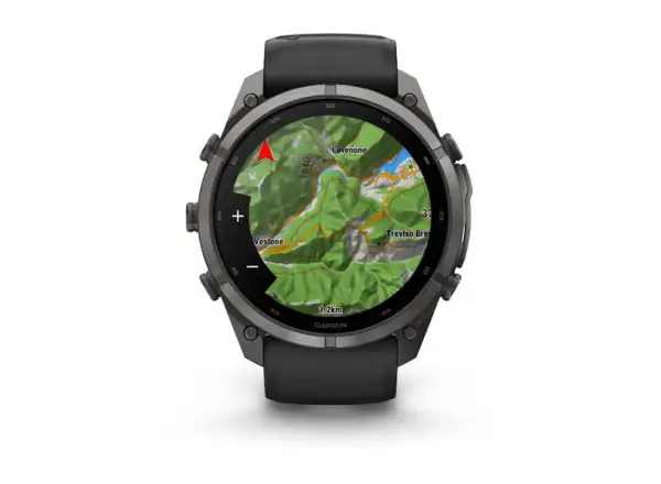 Garmin Fénix 9 Pro inReach 47 mm Smartwatch Carbon gray DLC Titanium Black/Pebble gray