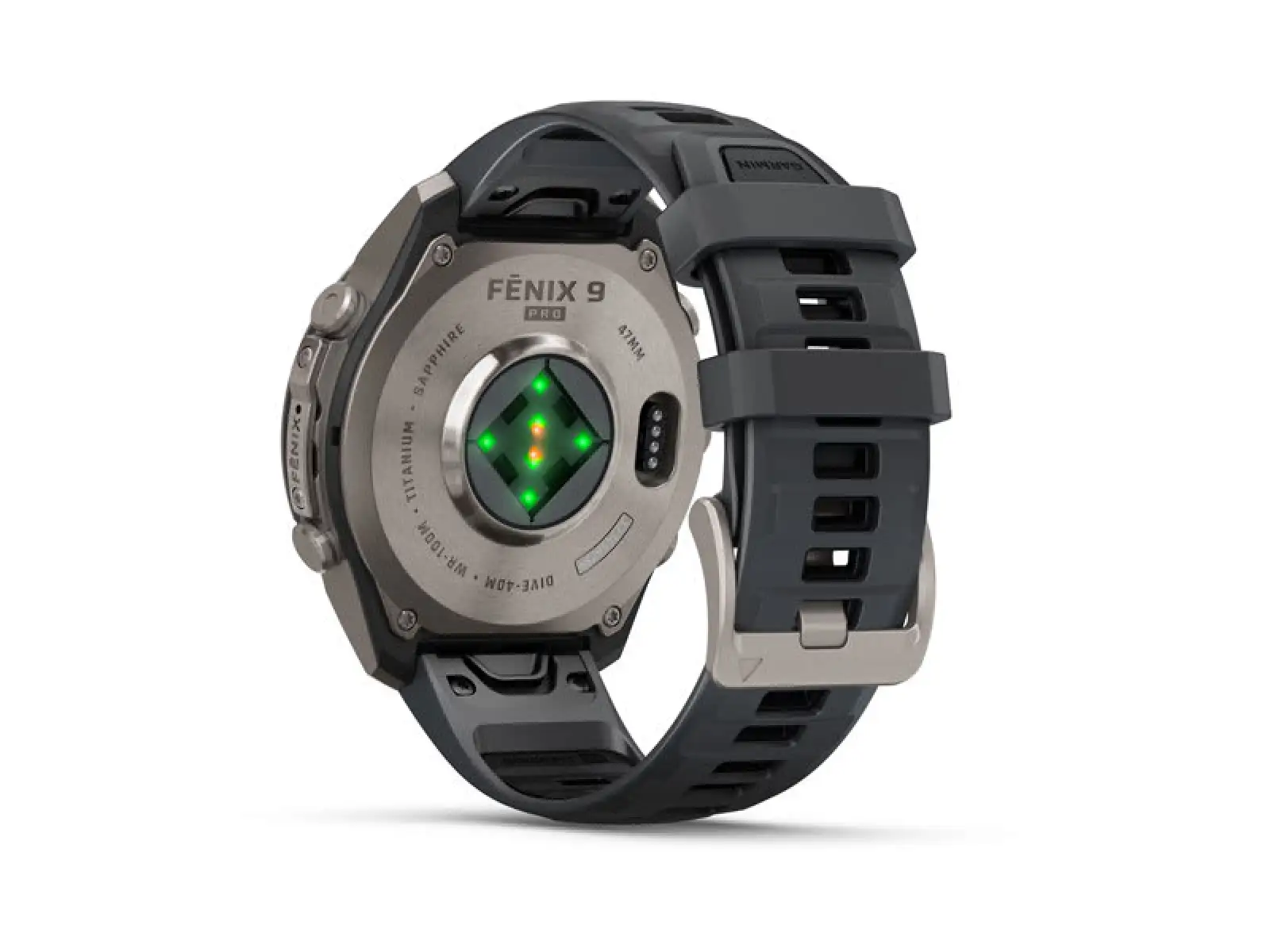 Garmin Fénix 9 Pro inReach 47 mm Smartwatch Carbon gray DLC Titanium Black/Pebble gray