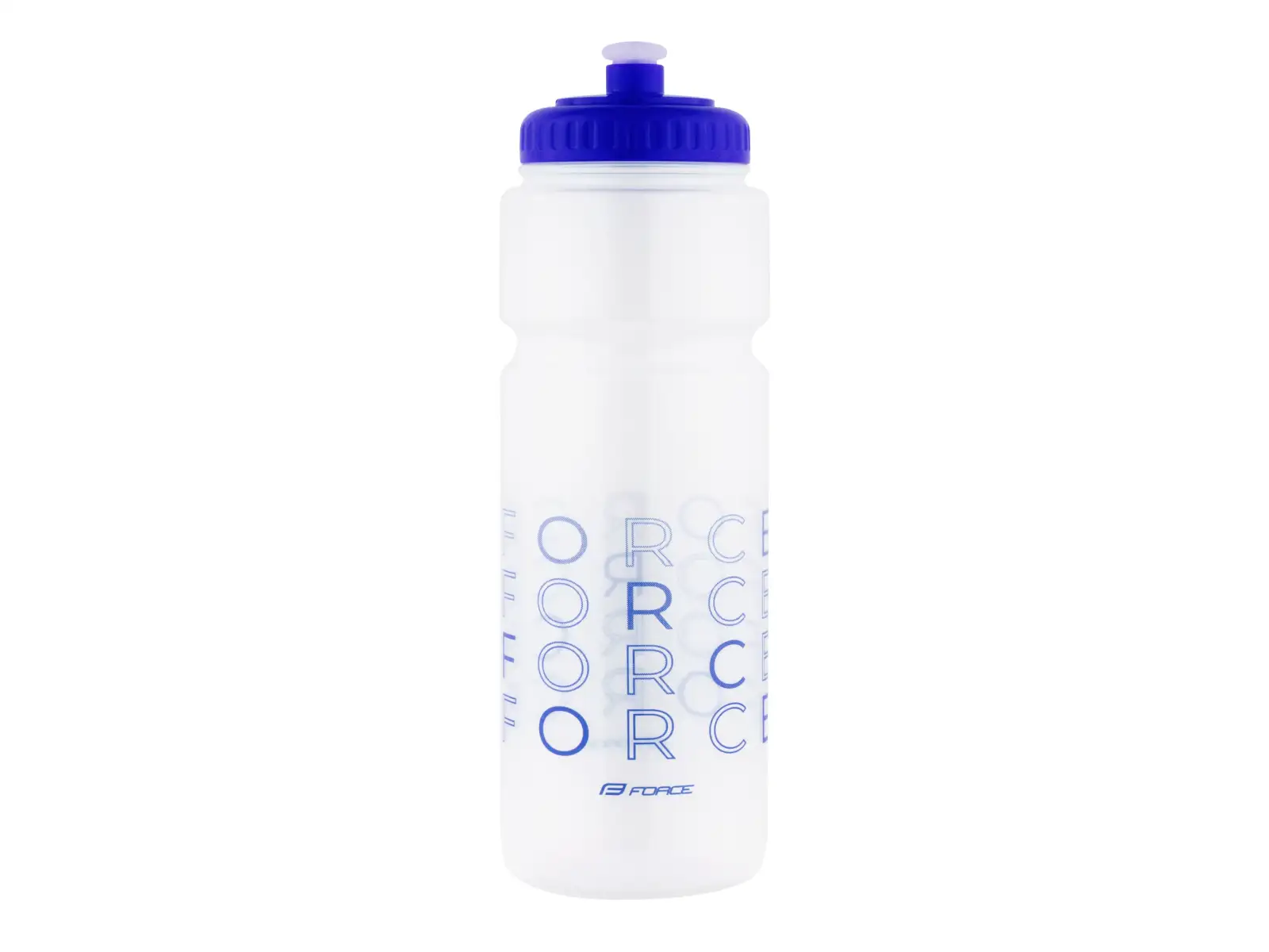 Force Enjoy Fahrradflasche 750 ml transparent/blau