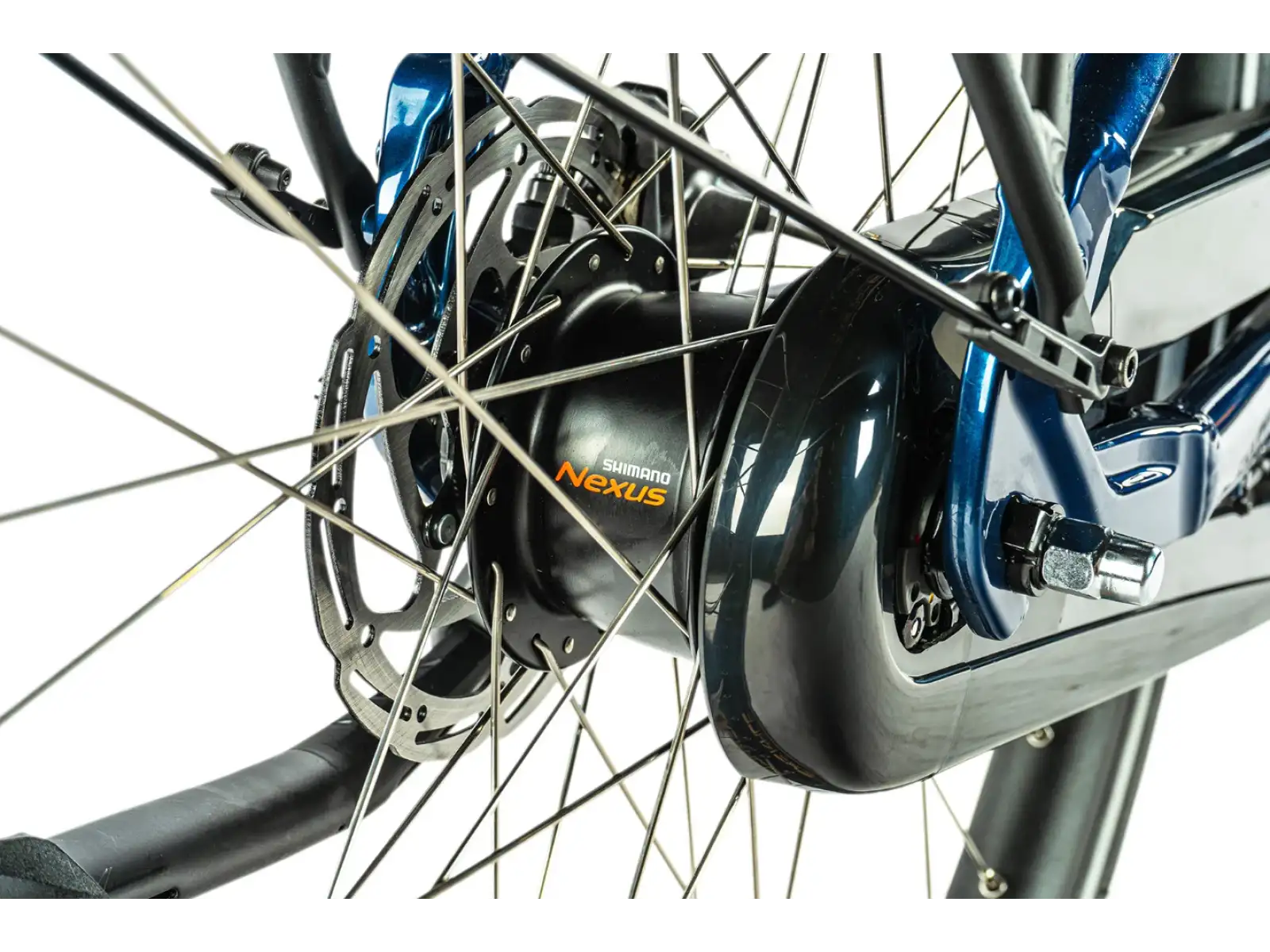 Leader Fox Neba 28 City-E-Bike low entry blau