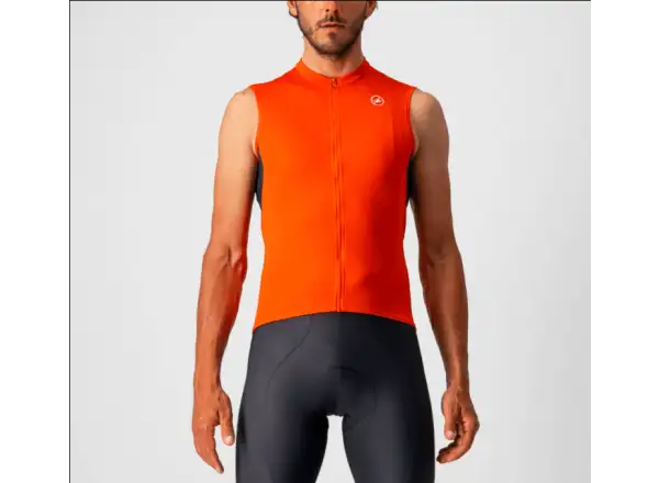 Castelli Entrata Herren ärmelloses Trikot Rot/Grau