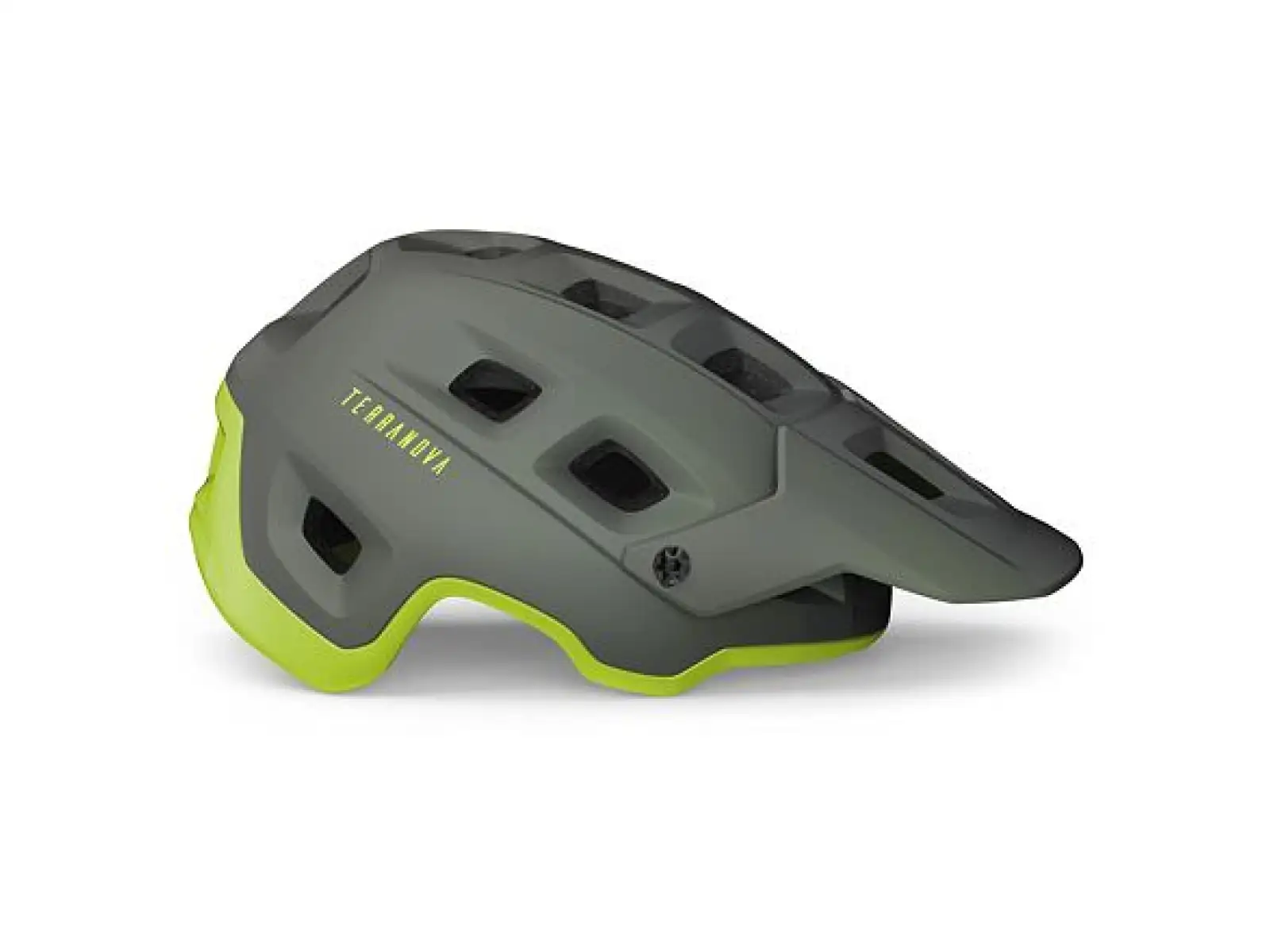 MET Terranova Helm Grau/Limette Matt