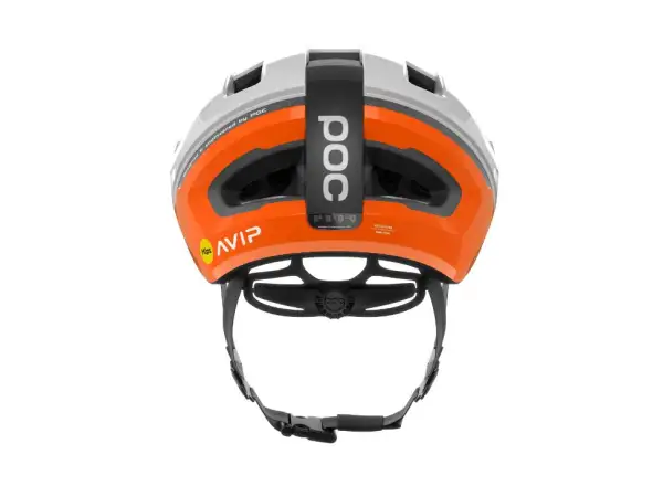 POC Omne Beacon MIPS Fahrradhelm Fluorescent Orange AVIP/Hydrogen White