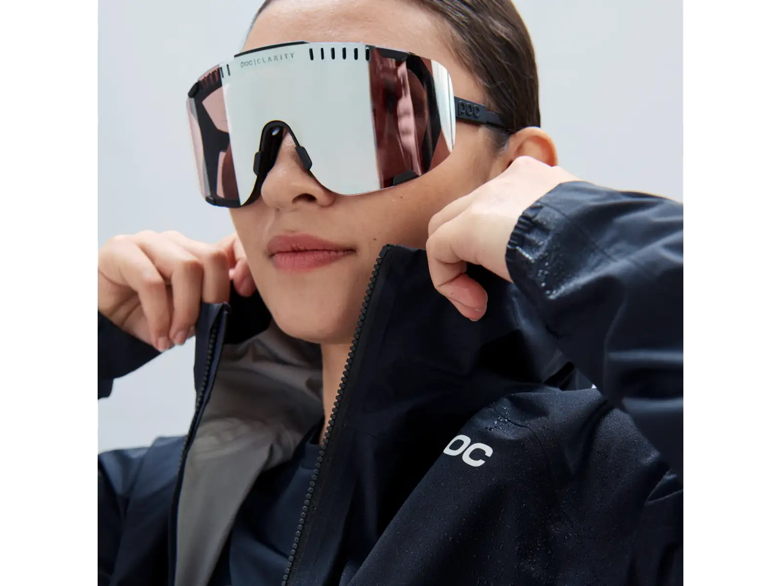 POC Devour Brille Uranium Black/Clarity Trail/Partly Sunny Silver