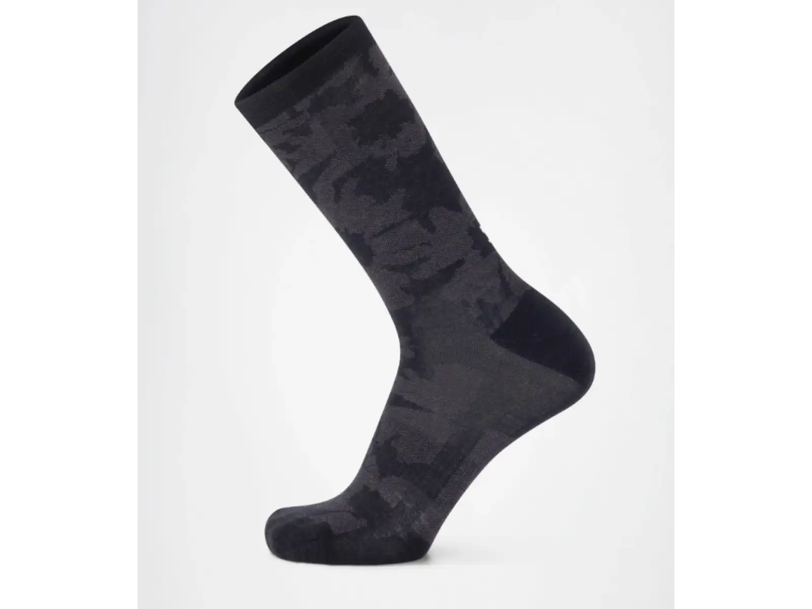 Mons Royale Atlas Merino Crew Socken Black Logo AOP