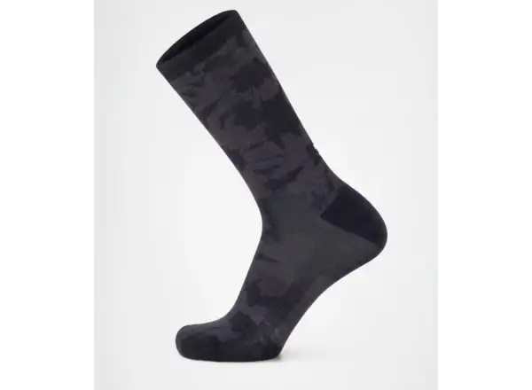 Mons Royale Atlas Merino Crew Socken Black Logo AOP
