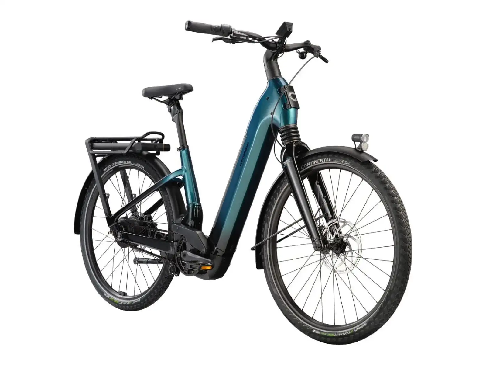 Cannondale Mavaro 1 LSTH Deep Teal Tiefeneinsteiger-Stadtelektrofahrrad