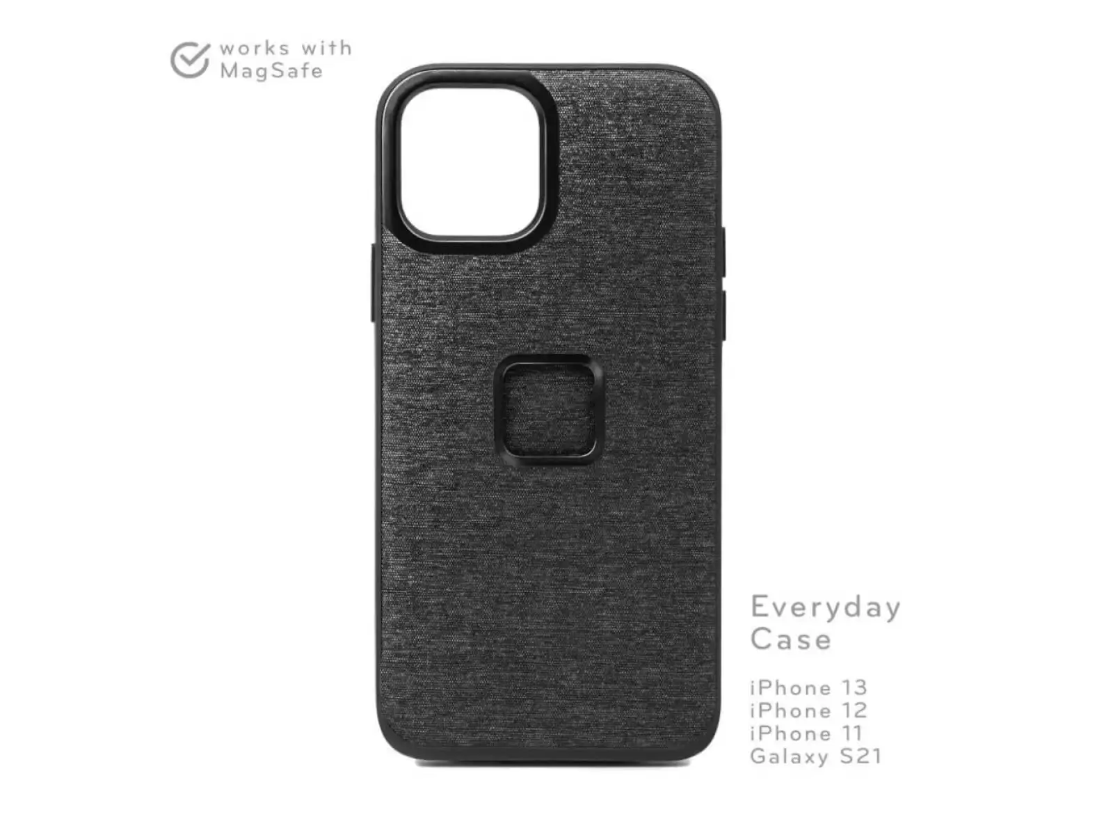 Peak Design Mobile Everyday Case für das iPhone 12 Pro Max in Charcoal.