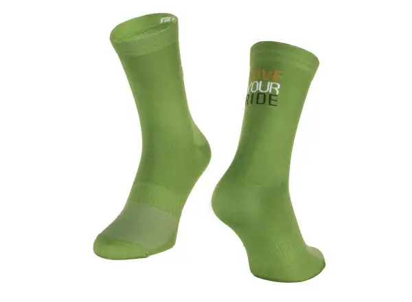 Force Love Your Ride Fahrradsocken grün