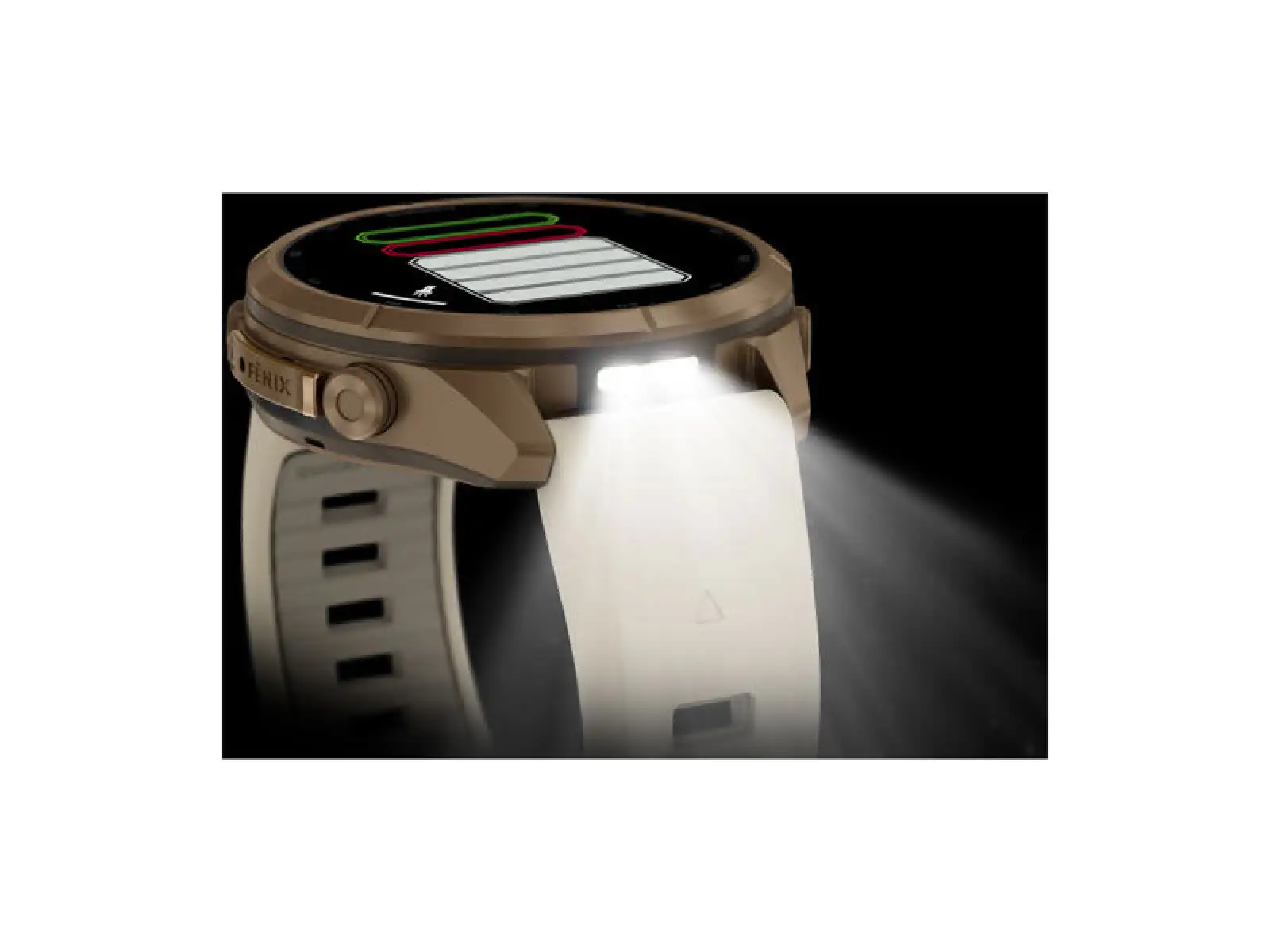Garmin fenix 9 Pro inReach 43 mm Smartwatch Autumn gold titanium/Cream/french gray
