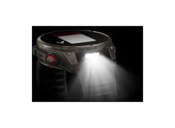 Garmin fenix 8 Pro 47 mm, AMOLED Sapphire, Titanium mit Silikonarmband Graphite/Black