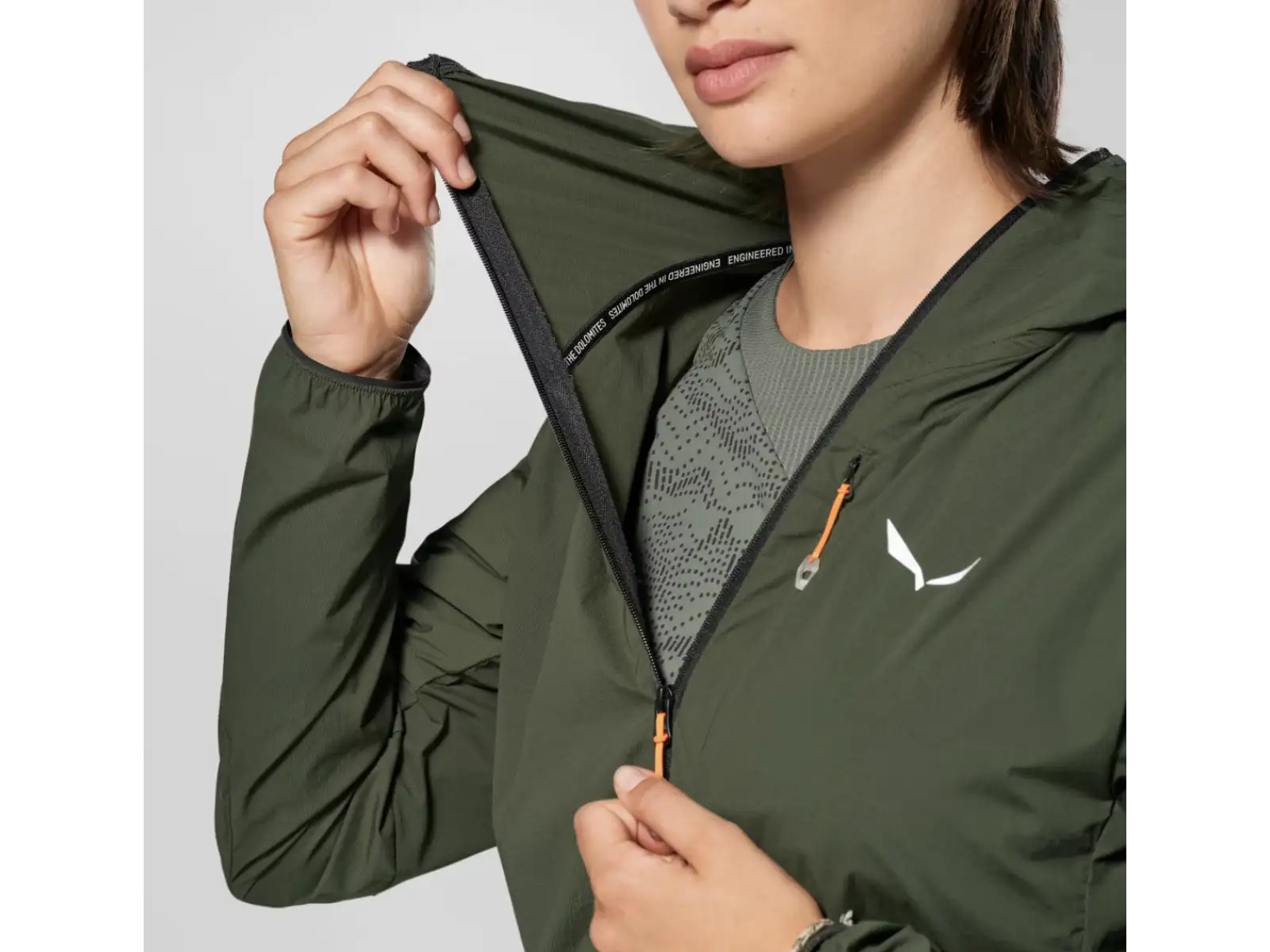 Salewa Pedroc Wind Light Damenjacke Dark Olive