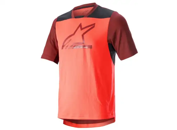 Alpinestars Drop 6.0 S/S Herrentrikot Kurzarmkoralle fluoreszierend.