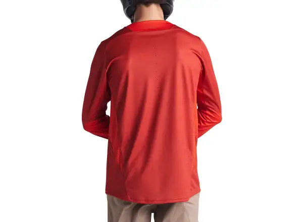 Troy Lee Designs Sprint Icon Herren Langarmshirt Fire Orange