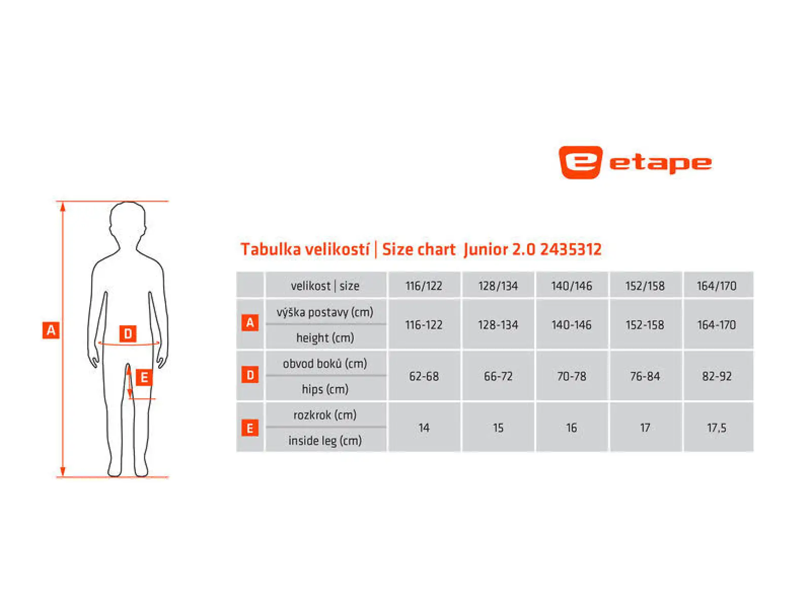 Etape Junior 2.0 Kinder-Shorts mit Einsatz schwarz/pink