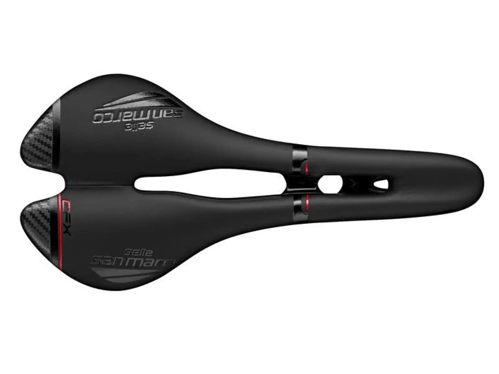 Selle San Marco Aspide Open-Fit Carbon FX Wide Sattel Schwarz 2020
