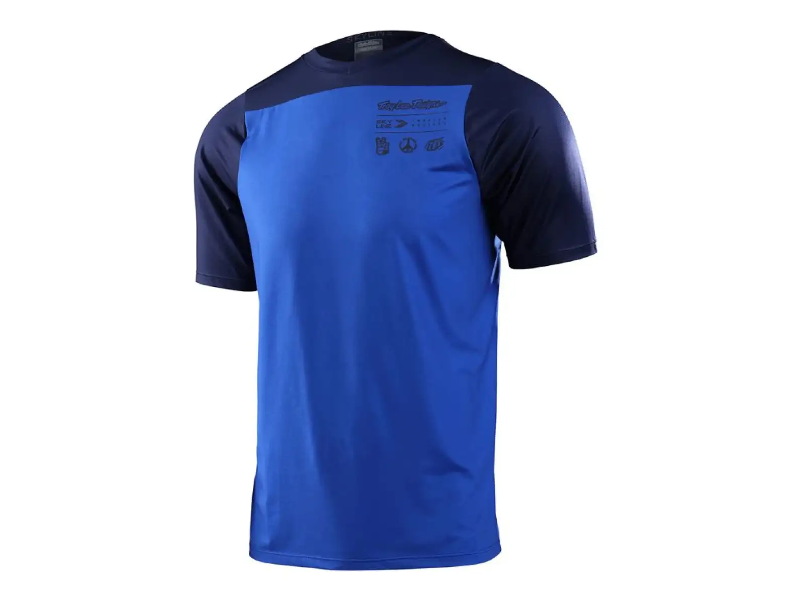 Troy Lee Designs Skyline Mono Herren-Trikot Kurzarm True Blue