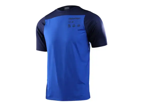 Troy Lee Designs Skyline Mono Herren-Trikot Kurzarm True Blue