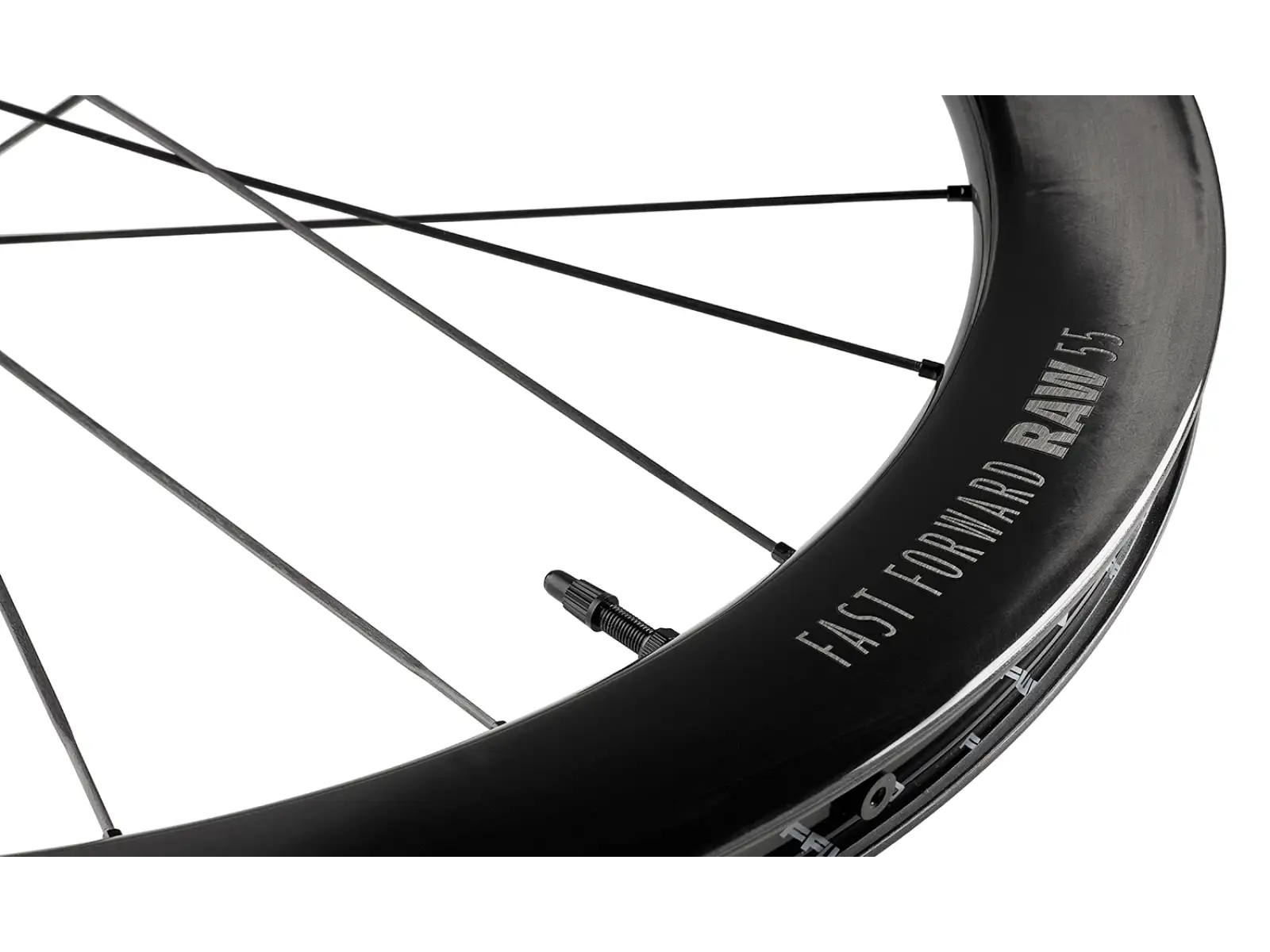 FFWD RAW CS 55 Straßen-Fahrradräder in glänzendem Schwarz