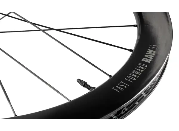 FFWD RAW CS 55 Straßen-Fahrradräder in glänzendem Schwarz