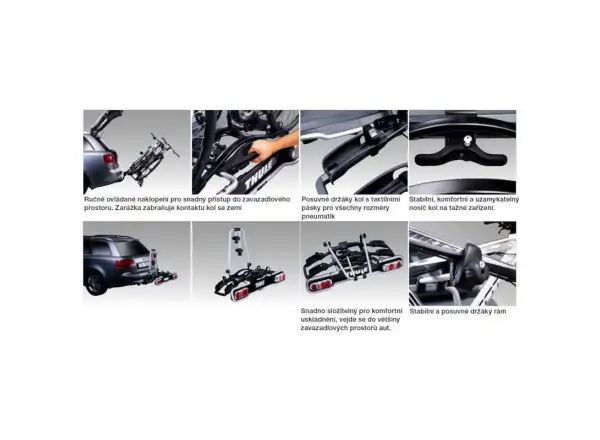 Thule EuroRide 940 Fahrradträger für Anhängerkupplung für 2 Fahrräder