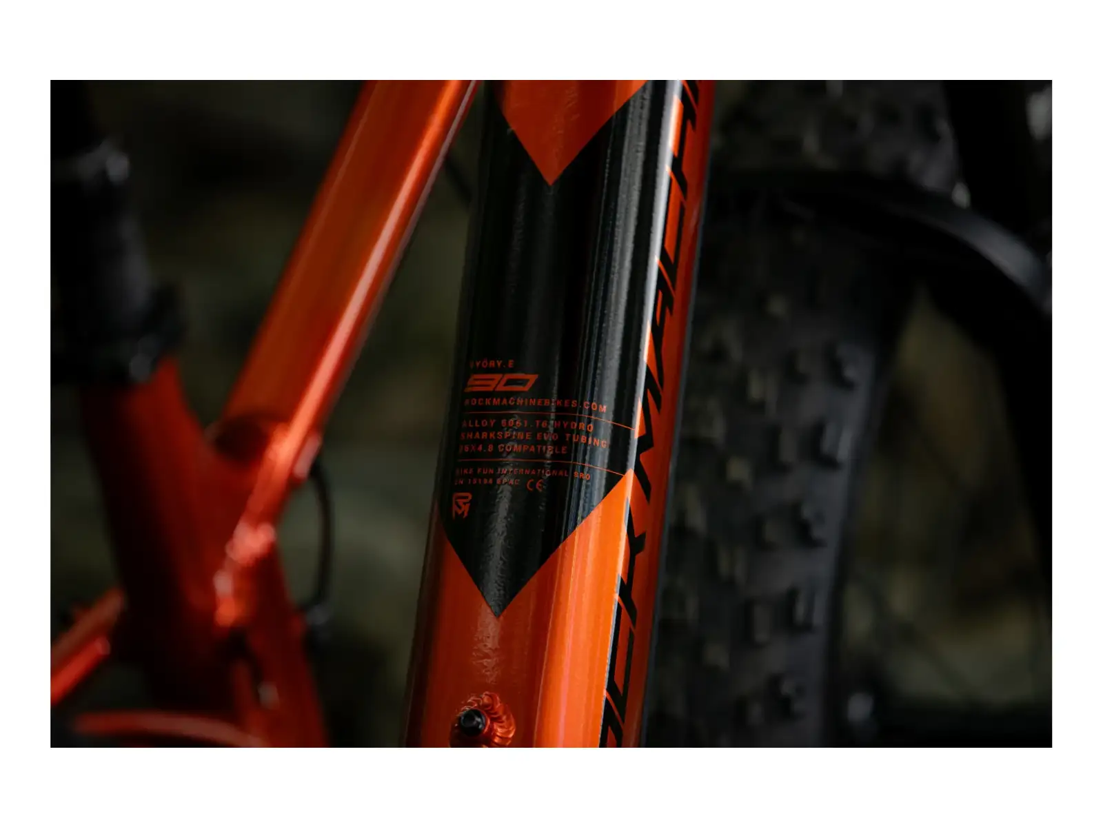 Rock Machine VYÖRY e90-26 Fatbike E-Bike Metallic Orange/Black MUSTER