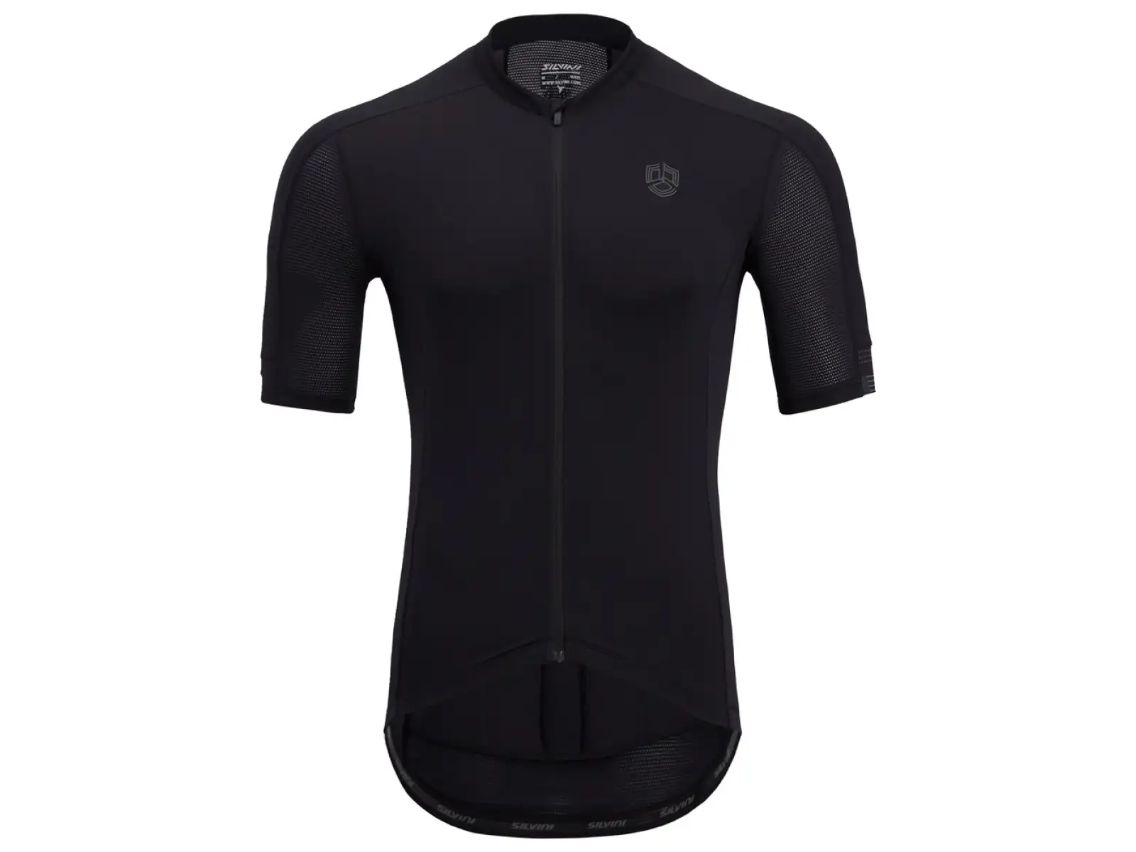 Silvini Ceno Herren-Trikot mit kurzem Ärmel schwarz