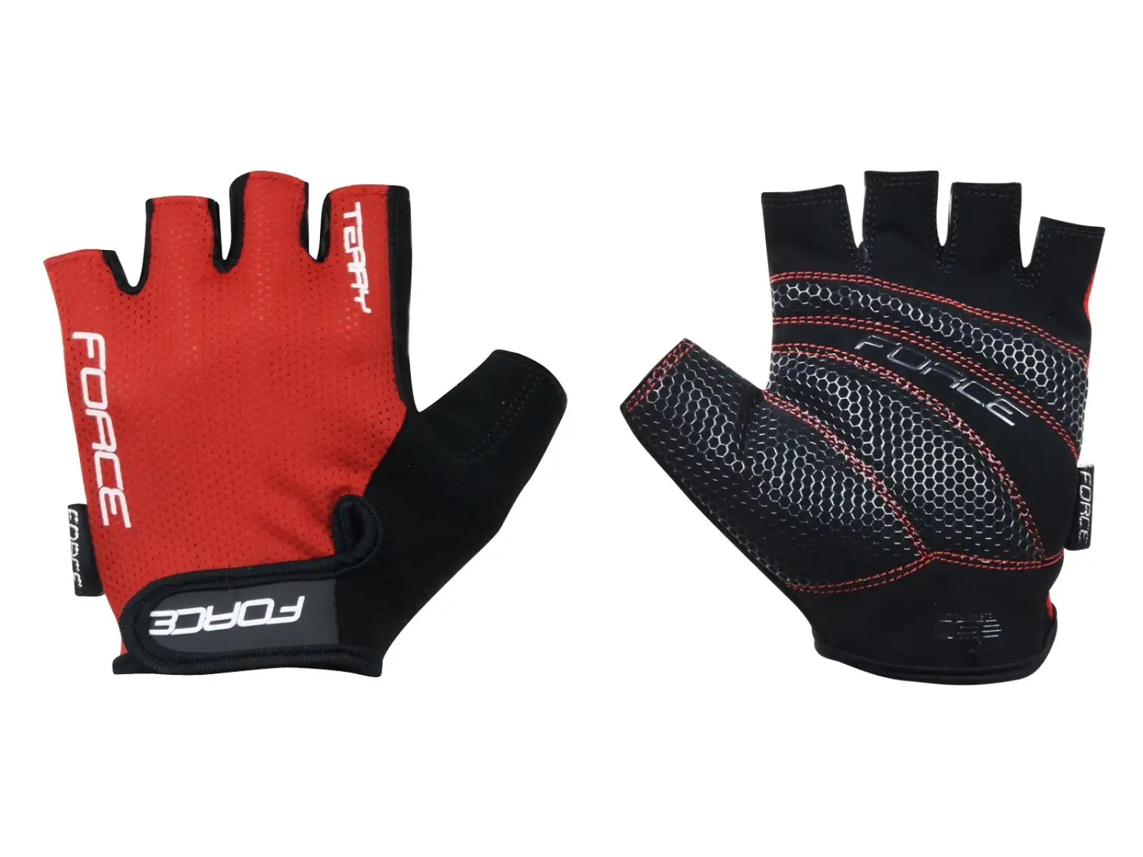 Force Terry Handschuhe rot