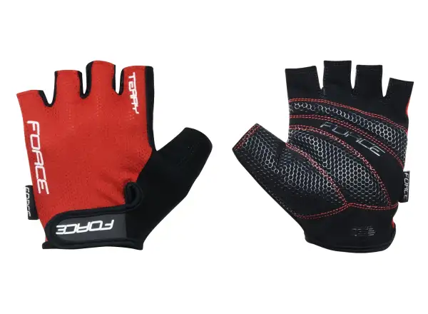 Force Terry Handschuhe rot