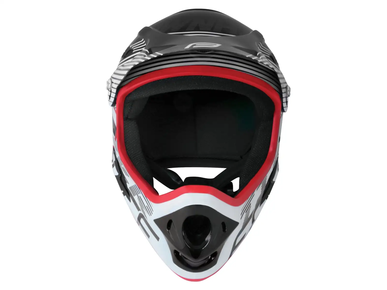 Force Tiger Downhill Helm Schwarz/Weiß