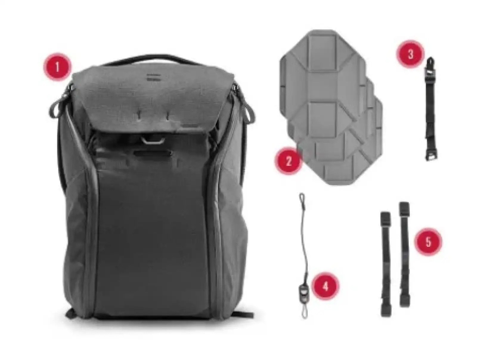 Peak Design Everyday Rucksack 20 l Schwarz